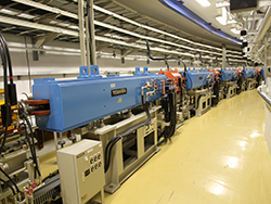 Inside the synchrotron tunnel