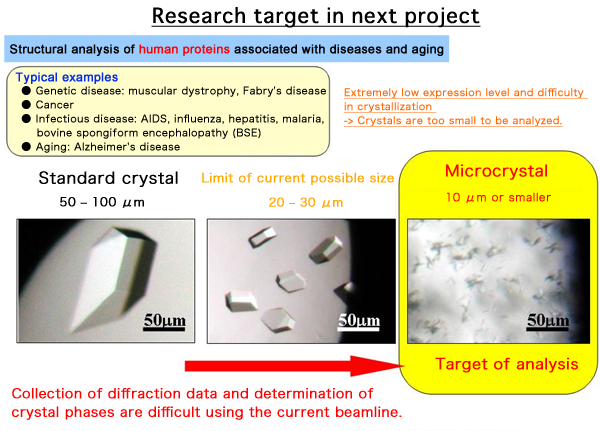 Fig. 1 Analytical target of RIKEN Targeted Proteins Beamline (BL32XU)