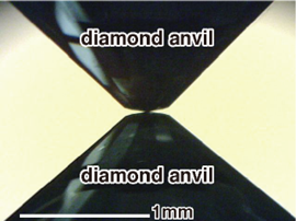 Fig. 3 Diamond anvil (side view)