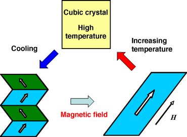 Fig. 1 Variant conversion in shape memory alloys