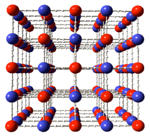 Fig. 1 Network structure of Prussian blue analog with structure similar to jungle gym