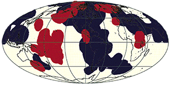 Fig. 1	Ultralow-velocity zones at bottom of mantle