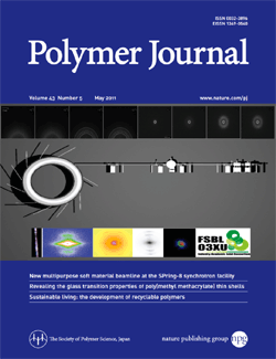 Fig.1：Front cover of May issue of Polymer Journal