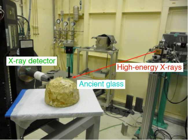 Fig. 1  Measurement at SPring-8 BL08W beamline