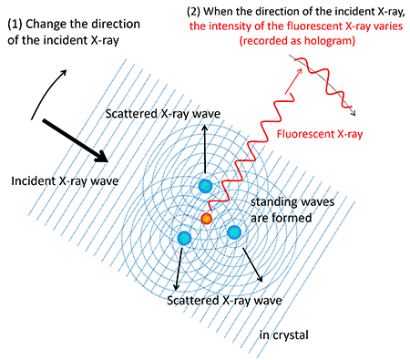 Fig. 5	Principle of X-ray fluorescence holography