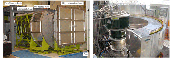 Photo 1: Photos of neutron diffractometers iMATERIA (left) in J-PARC and Echidna (right) of ANSTO.