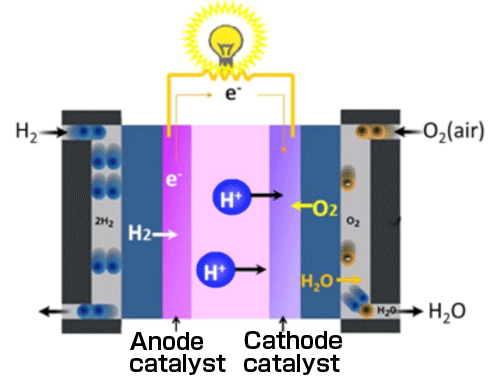 Fig.2 Schematic of PEFC