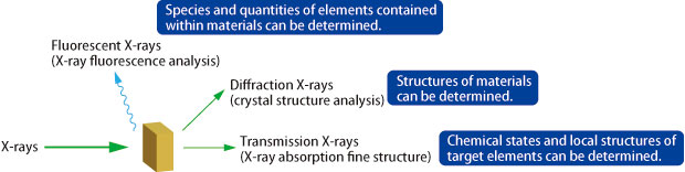 Fig. 1. Interactions between X-rays and materials.