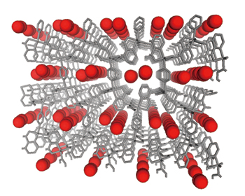 Fig. 1. Structure model of a copper coordination polymer, CPL-1.