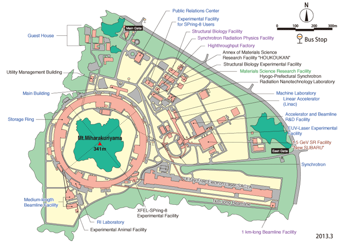 The SPring-8 Campus Map