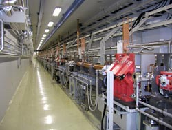 Whole view of lthe linear accelerator