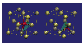 図2　ゲルマニウム･アンチモン･テルリウム化合物の結晶−アモルファス転移のモデル
