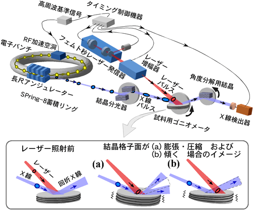 図1　ピコ秒時間分解X線三結晶回折装置の全貌