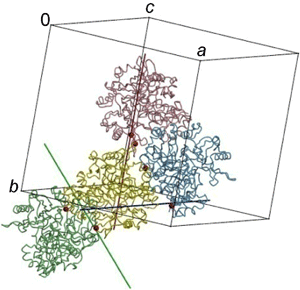 図2　PhDS結晶のパッキング様式