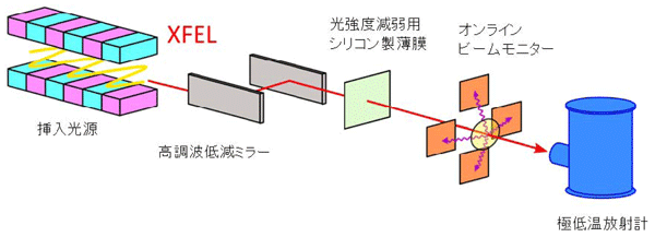 図1　XFELビームラインでセットアップ