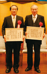 宮野主任研究員（左）と吉良顧問（右）