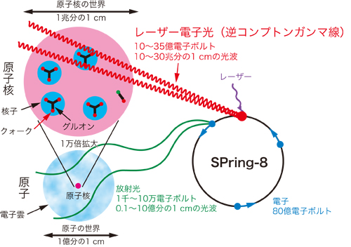 図1.クォーク系核物理実験の仕組み