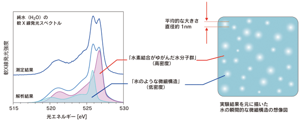 図5．これまでの軟X線発光、X線小角散乱、X線ラマン散乱の実験データをもとに作成した想像