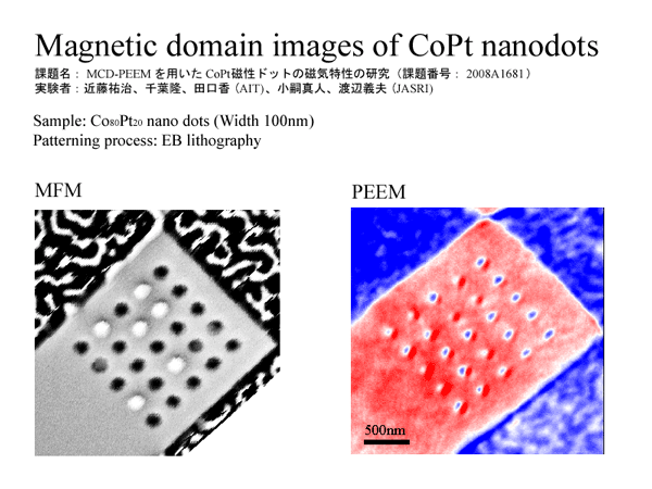 Fig. 3 Magnetic domain structure observed by SPELEEM